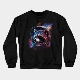 space raccoon Crewneck Sweatshirt